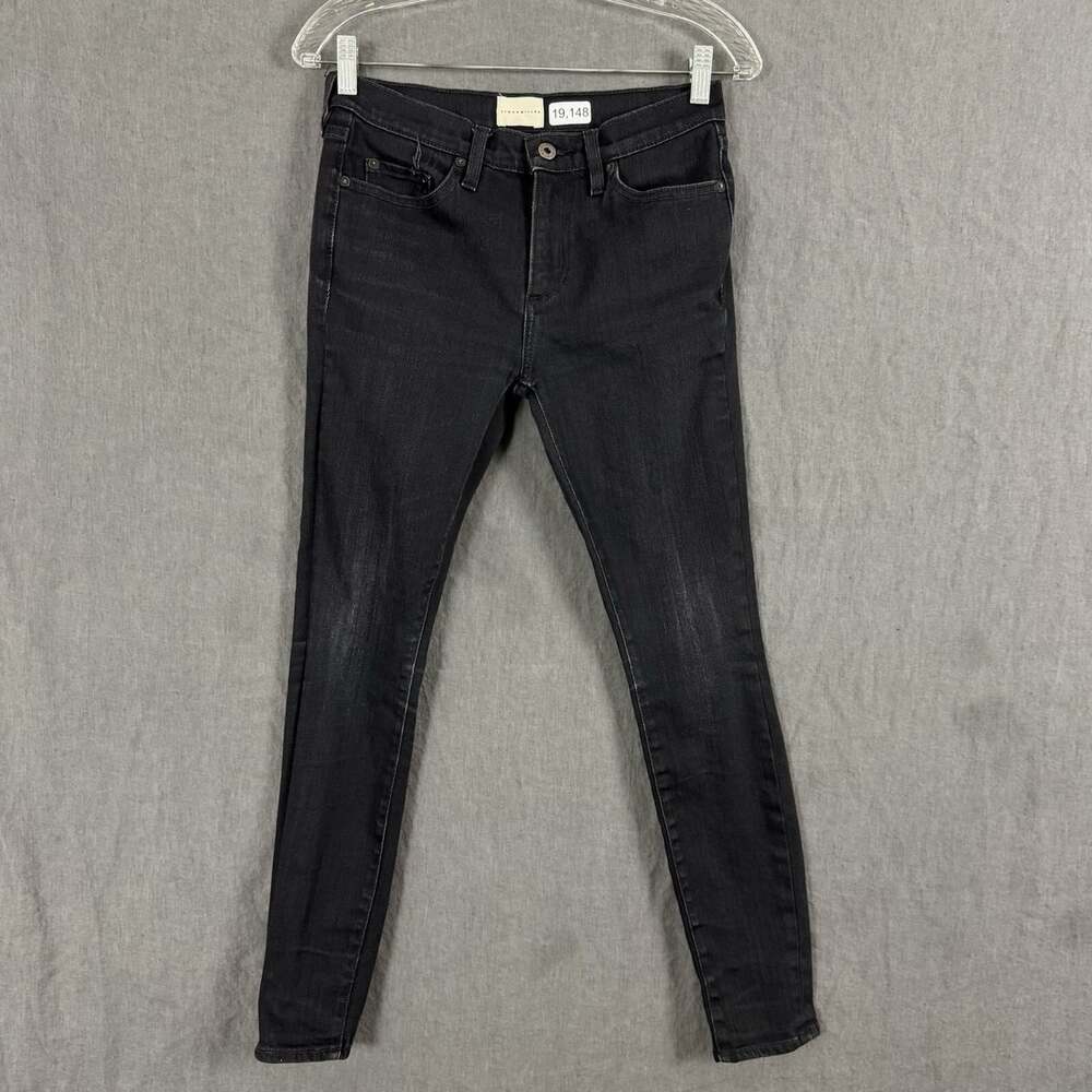 Simon Miller Women's Size 27 Black Japanese Denim Skinny Saba Jeans